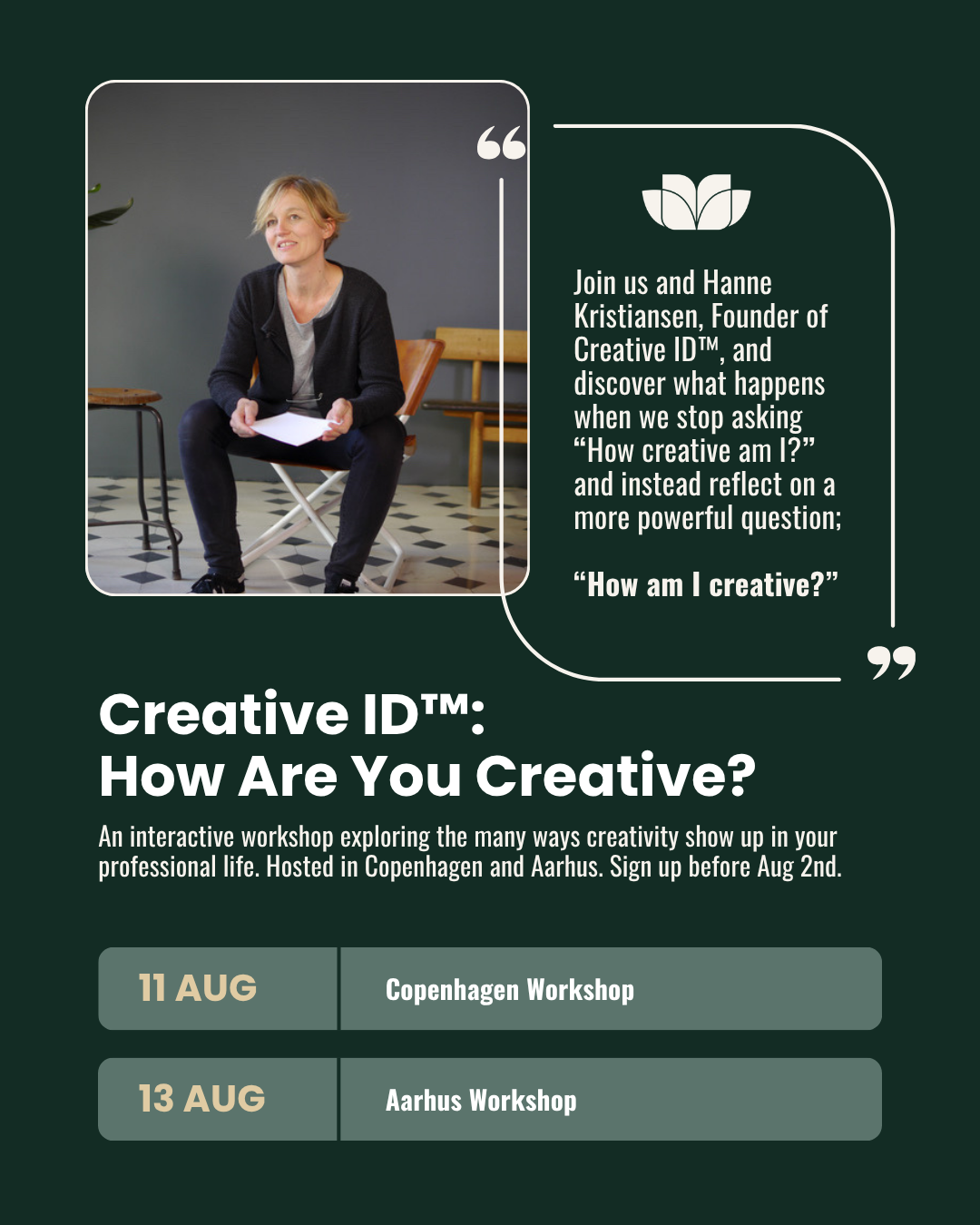 Workshop: Creative ID™ x FLA Leadership - Copenhagen