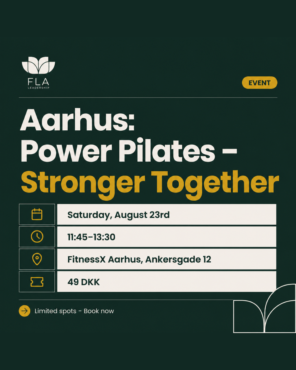 Aarhus: Power Pilates: Stronger Together