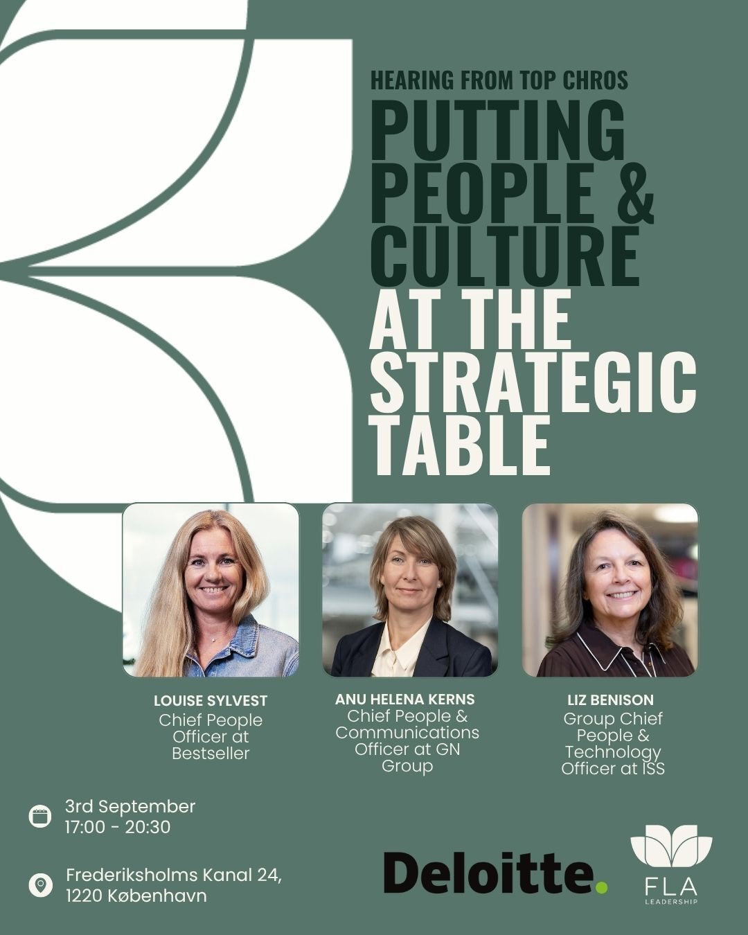 Hearing from top CHROs - Putting People & Culture at the Strategic Table